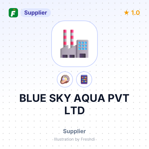 BLUE SKY AQUA PVT LTD – summary card, no photo uploaded yet
