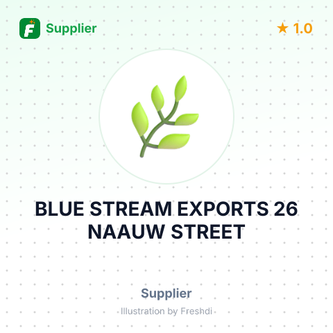 BLUE STREAM EXPORTS 26 NAAUW STREET – summary card, no photo uploaded yet