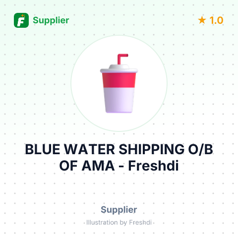 BLUE WATER SHIPPING O/B OF AMA – summary card, no photo uploaded yet