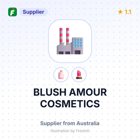 BLUSH AMOUR COSMETICS – summary card, no photo uploaded yet