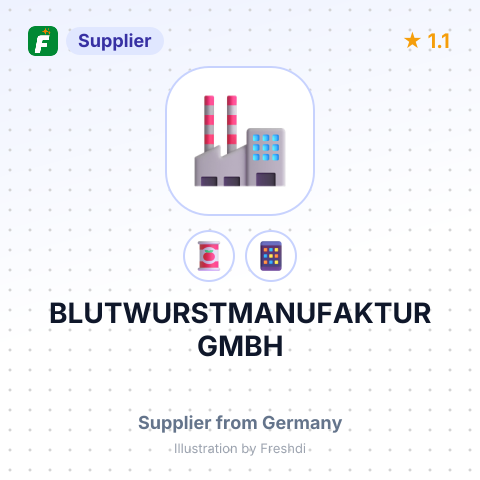 BLUTWURSTMANUFAKTUR GMBH – summary card, no photo uploaded yet