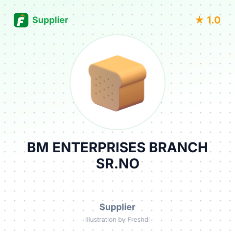 BM ENTERPRISES BRANCH SR.NO – summary card, no photo uploaded yet
