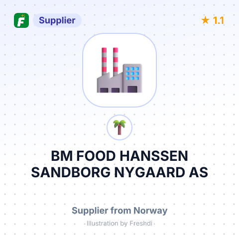 BM FOOD HANSSEN SANDBORG NYGAARD AS – summary card, no photo uploaded yet