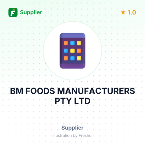 BM FOODS MANUFACTURERS PTY LTD – summary card, no photo uploaded yet