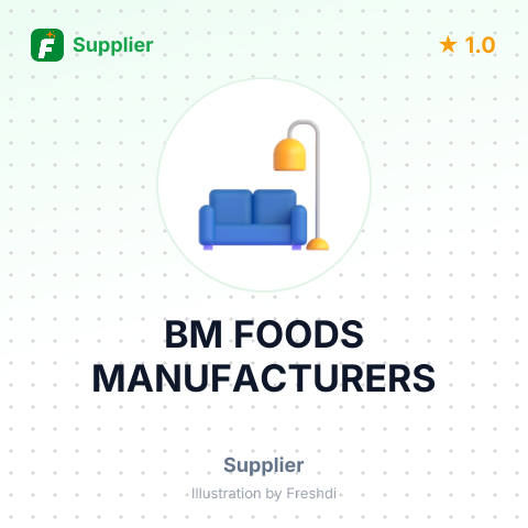 BM FOODS MANUFACTURERS – summary card, no photo uploaded yet