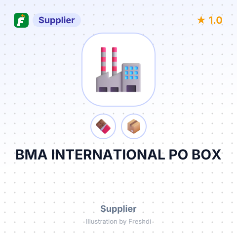 BMA INTERNATIONAL PO BOX – summary card, no photo uploaded yet