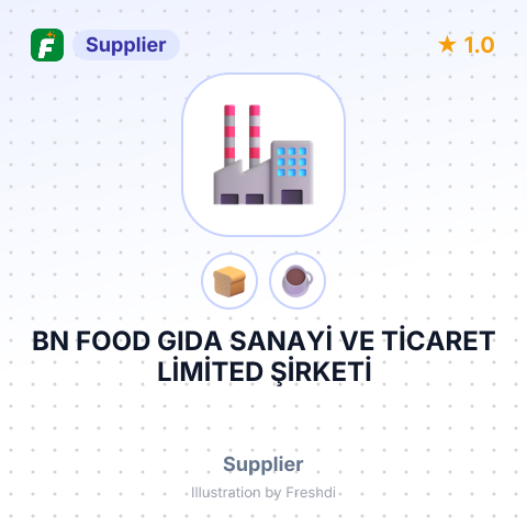 BN FOOD GIDA SANAYİ VE TİCARET LİMİTED ŞİRKETİ – summary card, no photo uploaded yet