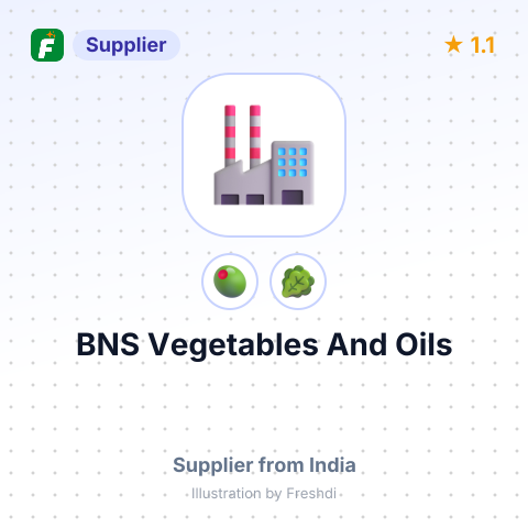 BNS Vegetables And Oils – summary card, no photo uploaded yet