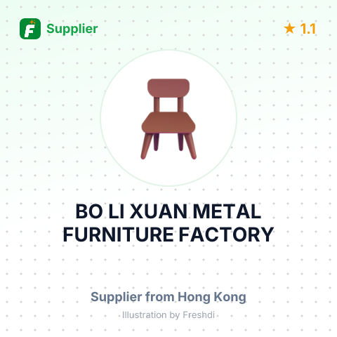 BO LI XUAN METAL FURNITURE FACTORY – summary card, no photo uploaded yet