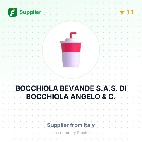 BOCCHIOLA BEVANDE S.A.S. DI BOCCHIOLA ANGELO & C. – summary card, no photo uploaded yet