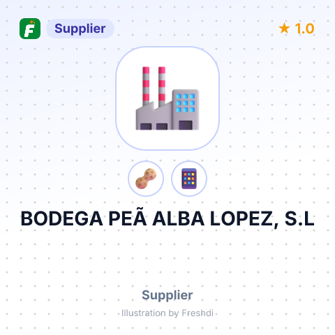 BODEGA PEÃ ALBA LOPEZ, S.L – summary card, no photo uploaded yet
