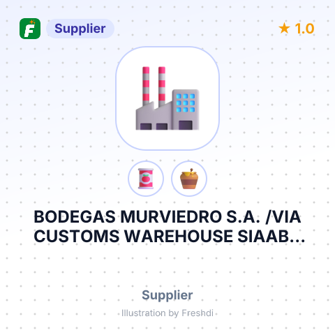 BODEGAS MURVIEDRO S.A. /VIA CUSTOMS WAREHOUSE SIAABX TERMINAL LATVIA – summary card, no photo uploaded yet