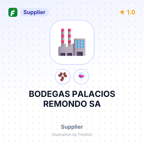 BODEGAS PALACIOS REMONDO SA – summary card, no photo uploaded yet