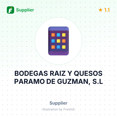BODEGAS RAIZ Y QUESOS PARAMO DE GUZMAN, S.L – summary card, no photo uploaded yet