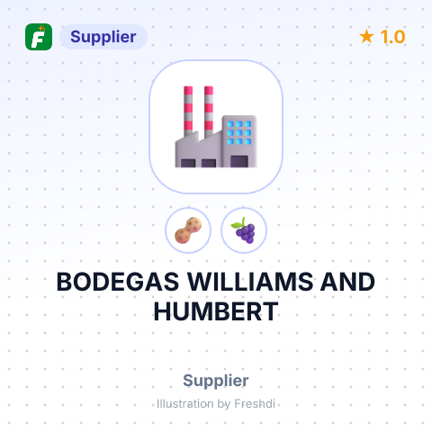BODEGAS WILLIAMS AND HUMBERT – summary card, no photo uploaded yet