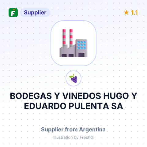 BODEGAS Y VINEDOS HUGO Y EDUARDO PULENTA SA – summary card, no photo uploaded yet