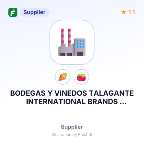 BODEGAS Y VINEDOS TALAGANTE INTERNATIONAL BRANDS LIMITADA – summary card, no photo uploaded yet