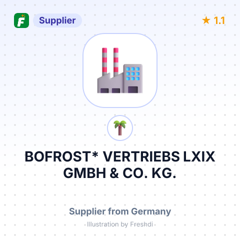 BOFROST* VERTRIEBS LXIX GMBH & CO. KG. – summary card, no photo uploaded yet