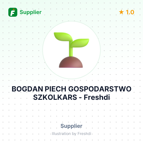 BOGDAN PIECH GOSPODARSTWO SZKOLKARS – summary card, no photo uploaded yet