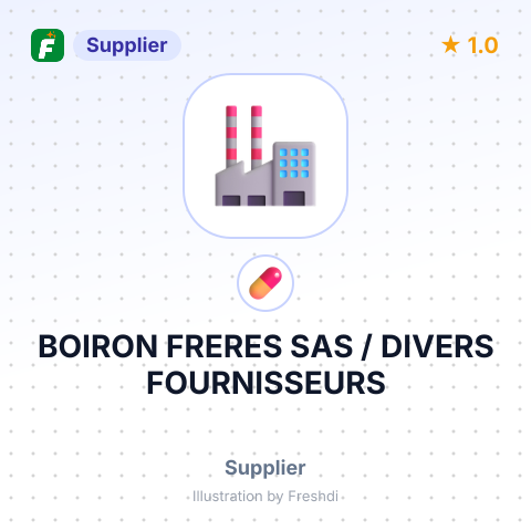 BOIRON FRERES SAS / DIVERS FOURNISSEURS – summary card, no photo uploaded yet