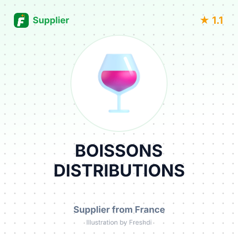 BOISSONS DISTRIBUTIONS – summary card, no photo uploaded yet