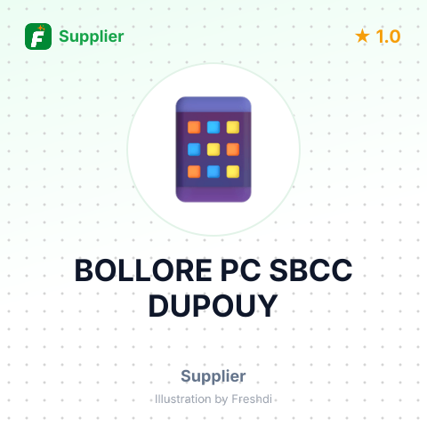 BOLLORE PC SBCC DUPOUY – summary card, no photo uploaded yet