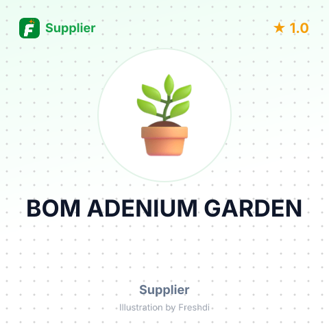 BOM ADENIUM GARDEN – summary card, no photo uploaded yet