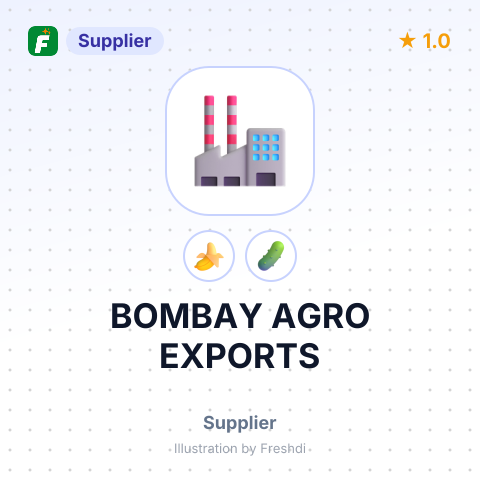 BOMBAY AGRO EXPORTS – summary card, no photo uploaded yet