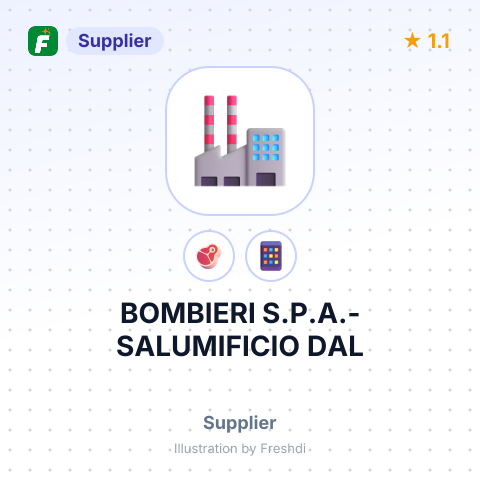 BOMBIERI S.P.A.-SALUMIFICIO DAL – summary card, no photo uploaded yet