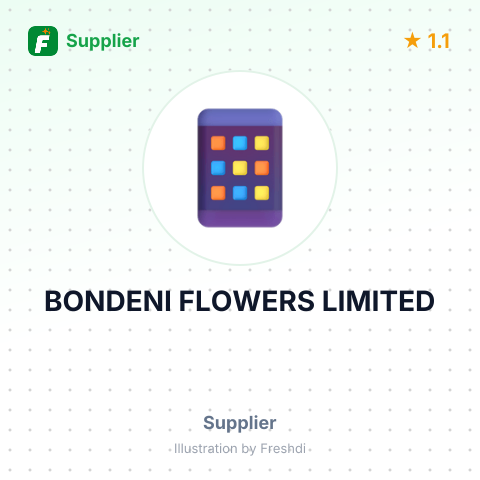 BONDENI FLOWERS LIMITED – summary card, no photo uploaded yet