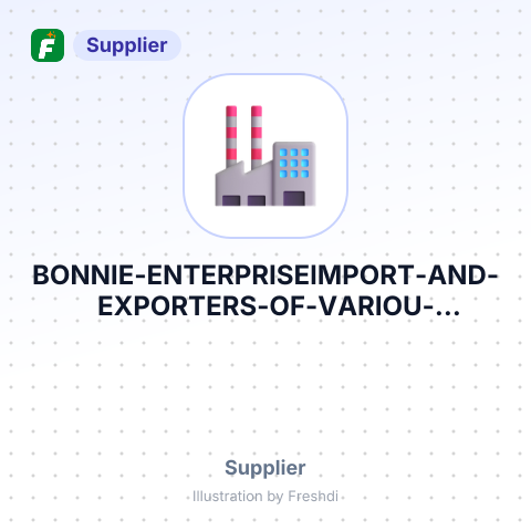 BONNIE ENTERPRISEIMPORT AND EXPORTERS OF VARIOU GOODNAIROBIKENYA – summary card, no photo uploaded yet