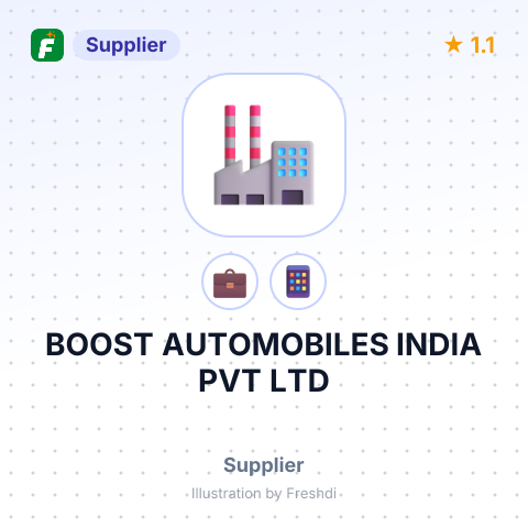 BOOST AUTOMOBILES INDIA PVT LTD – summary card, no photo uploaded yet