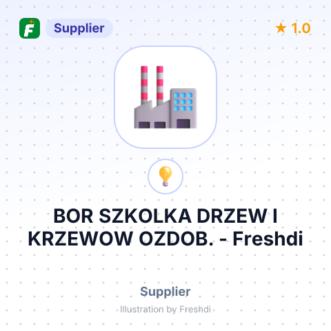 BOR SZKOLKA DRZEW I KRZEWOW OZDOB. – summary card, no photo uploaded yet