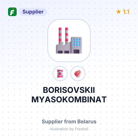BORISOVSKII MYASOKOMBINAT – summary card, no photo uploaded yet