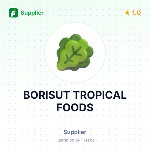 BORISUT TROPICAL FOODS – summary card, no photo uploaded yet