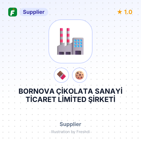 BORNOVA ÇİKOLATA SANAYİ TİCARET LİMİTED ŞİRKETİ – summary card, no photo uploaded yet
