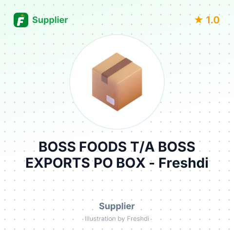 BOSS FOODS T/A BOSS EXPORTS PO BOX – summary card, no photo uploaded yet