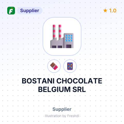 BOSTANI CHOCOLATE BELGIUM SRL – summary card, no photo uploaded yet