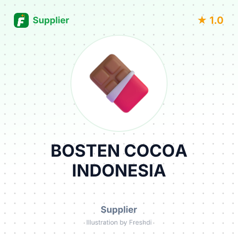 BOSTEN COCOA INDONESIA – summary card, no photo uploaded yet