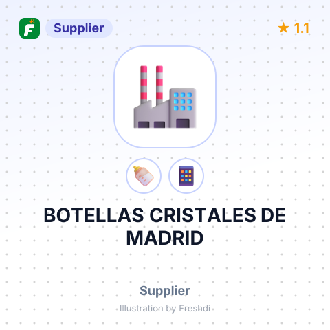 BOTELLAS CRISTALES DE MADRID – summary card, no photo uploaded yet