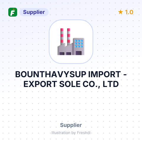 BOUNTHAVYSUP IMPORT - EXPORT SOLE CO., LTD – summary card, no photo uploaded yet