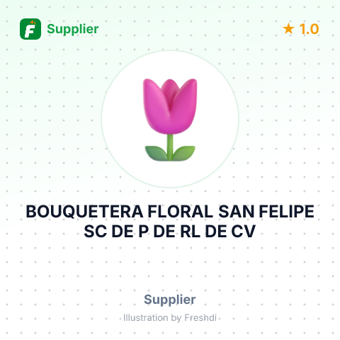 BOUQUETERA FLORAL SAN FELIPE SC DE P DE RL DE CV – summary card, no photo uploaded yet