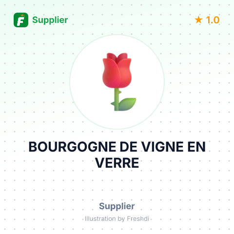 BOURGOGNE DE VIGNE EN VERRE – summary card, no photo uploaded yet