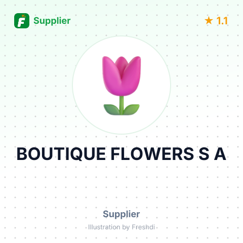BOUTIQUE FLOWERS S A – summary card, no photo uploaded yet