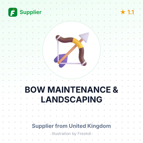 BOW MAINTENANCE & LANDSCAPING – summary card, no photo uploaded yet
