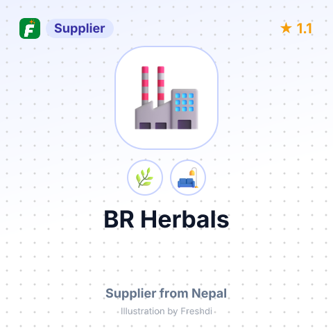 BR Herbals  – summary card, no photo uploaded yet