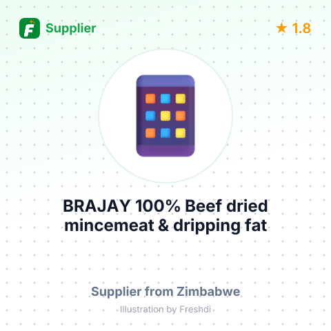 BRAJAY 100% Beef dried mincemeat & dripping fat – summary card, no photo uploaded yet