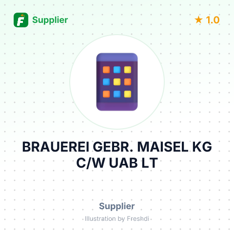 BRAUEREI GEBR. MAISEL KG C/W UAB LT – summary card, no photo uploaded yet