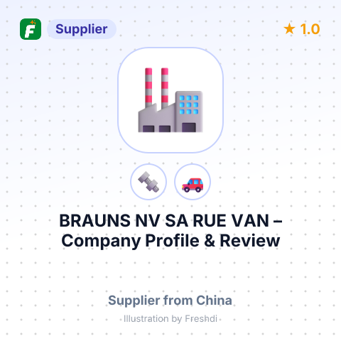 BRAUNS NV SA RUE VAN – summary card, no photo uploaded yet