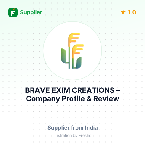 BRAVE EXIM CREATIONS – summary card, no photo uploaded yet